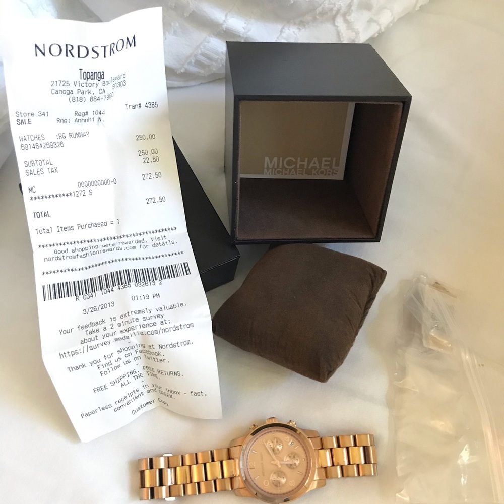Michael Kors Rose Gold watch